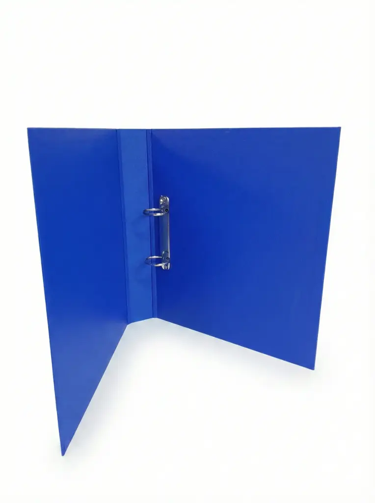 Carpeta 2 anillos 40 mm A4 forrada azul