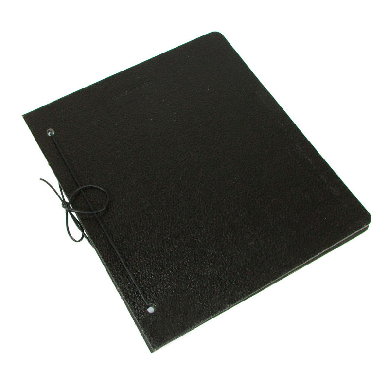 Carpeta de dos tapas de fibra N°3 negra brillante