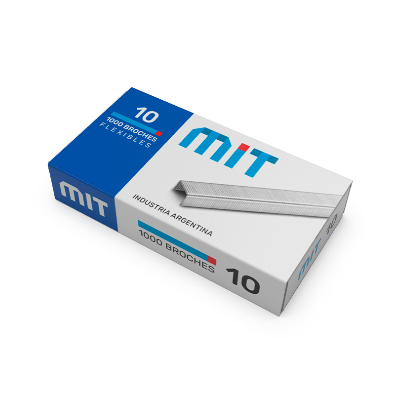Broches Mit N°10, caja de 1000 unidades