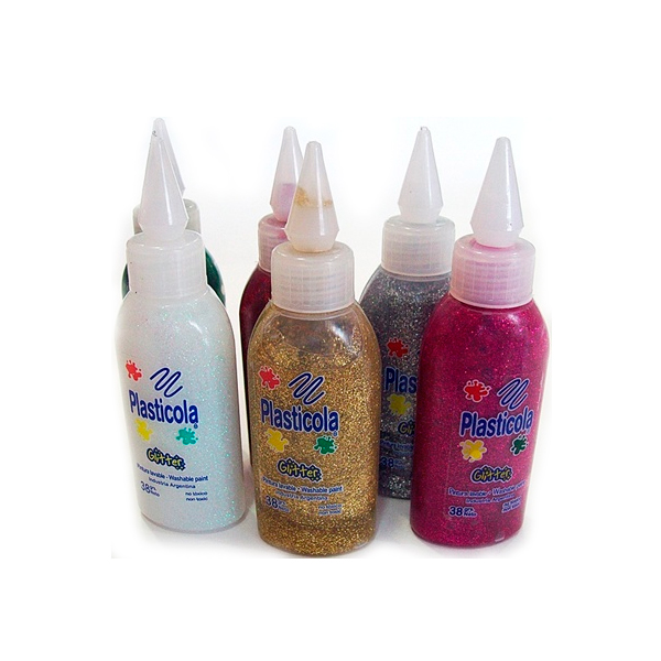 Adhesivo brillo Plasticola, 38g. pack de 6 unidades