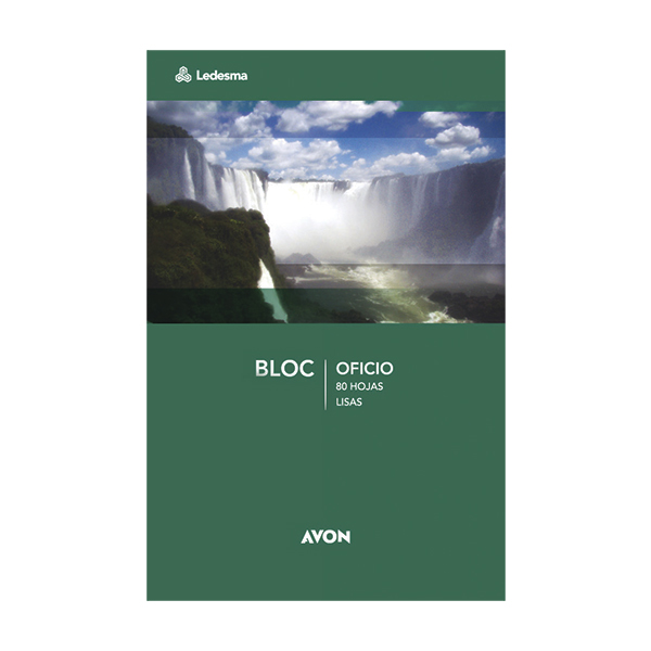 Block borrador Avon Oficio, 80 hojas lisas blancas