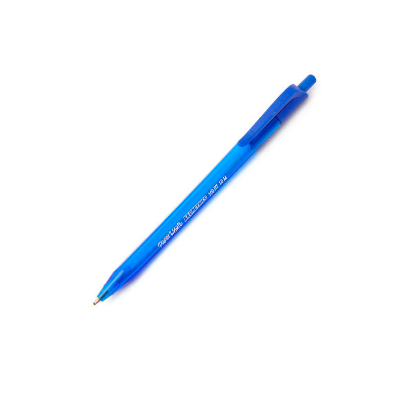 Bolígrafo retráctil Paper Mate Kilométrico 100 RT azul