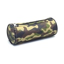 Cartuchera de tela  neopren de 1 cierre Camuflada tipo tubo