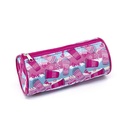 Cartuchera de tela  neopren de 1 cierre Vaso Fucsia tipo tubo