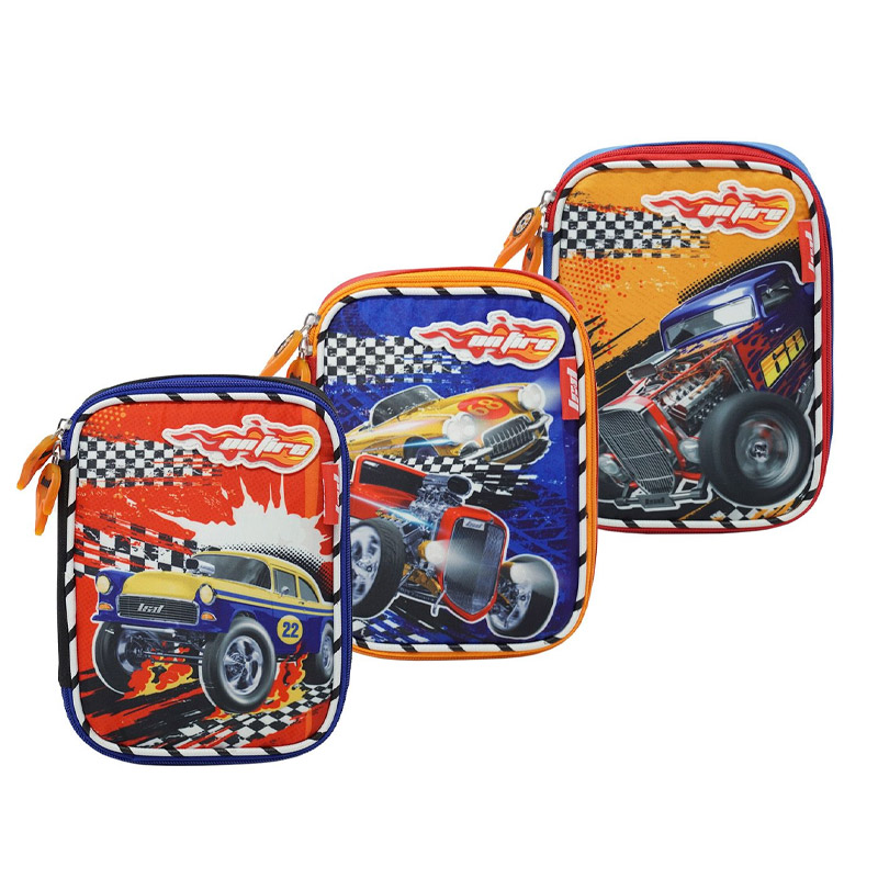 Cartuchera de 1 cierres con 1 división Car Fire 97.20203