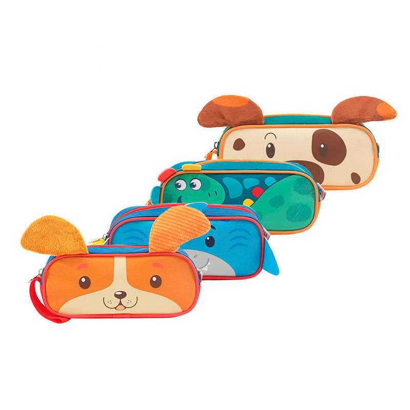 Cartuchera de 1 cierre LSyD Animals nene