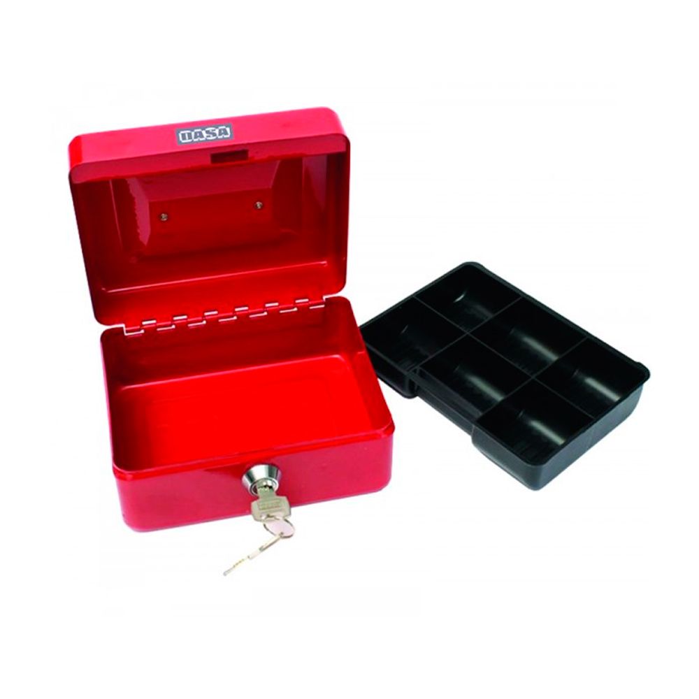 Cofre metálico DASA N°2, 9 x 20 x 25cm.