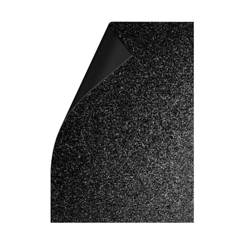 Goma Eva Glitter negra, 40 x 60cm. pack de 10 unidades