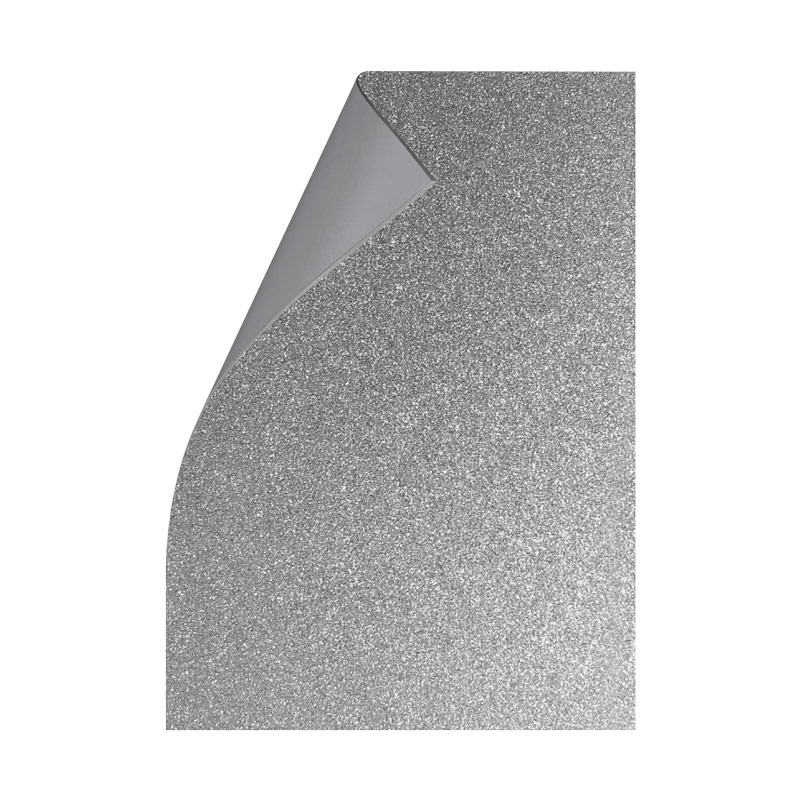 Goma Eva Glitter plata, 40 x 60cm. pack de 10 unidades