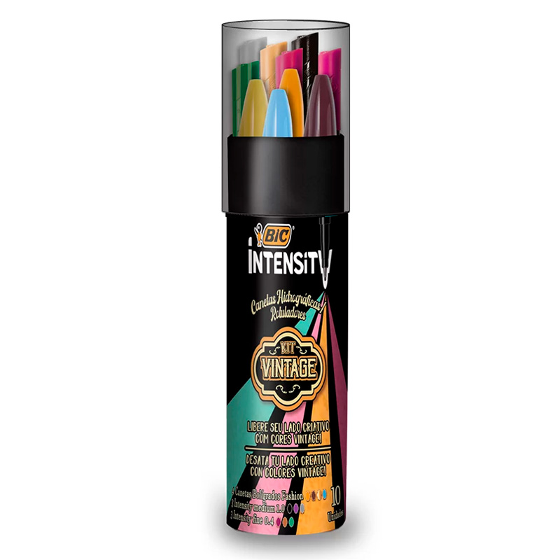 Kit Bic Intensity Vintage de 10 piezas