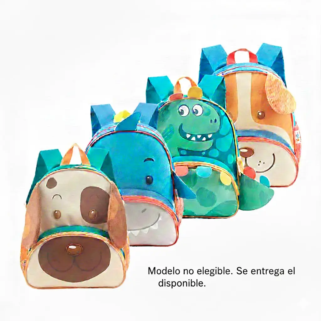 Mochila Jardín LSyD Animals nene, 13"