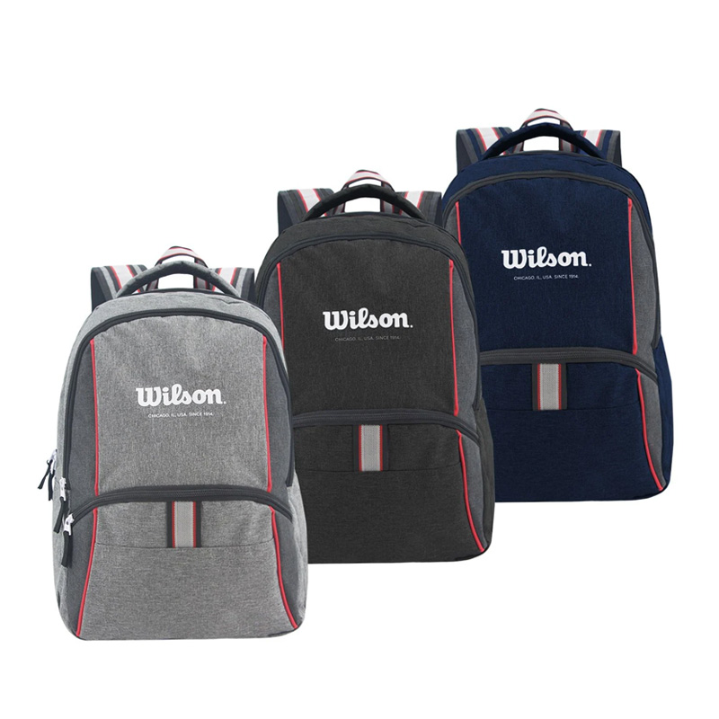 Mochila Wilson Sport gris | gris topo | azul, 17"