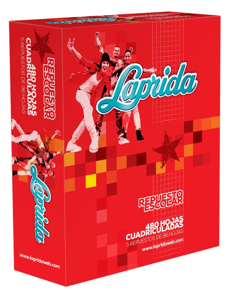 Repuesto Laprida, 480 hojas cuadriculadas