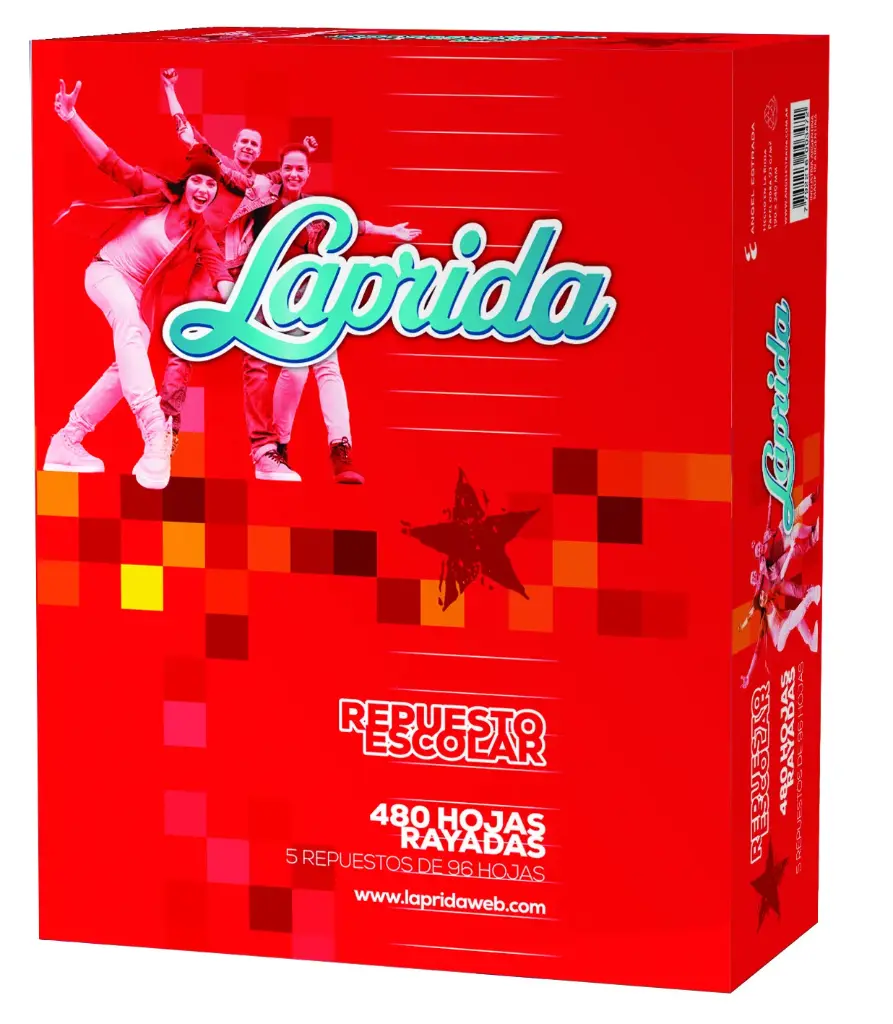 Repuesto Laprida, 480 hojas rayadas