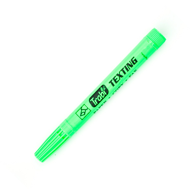 Resaltador Fino Trabi Texting verde