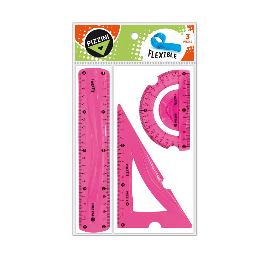 Set de Geometría de 3 piezas flexibles Keyroad