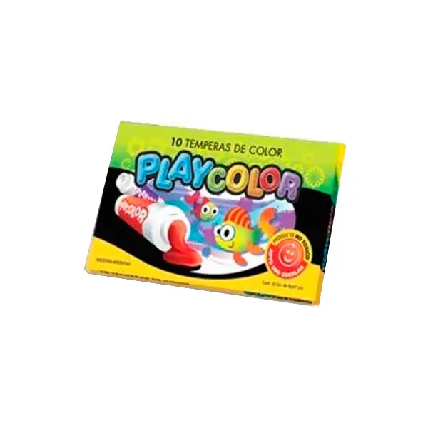 Témpera Playcolor, 8cc. caja de 10 Celeste