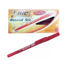 Pack x 12 Bolígrafo Bic Rondo rojo