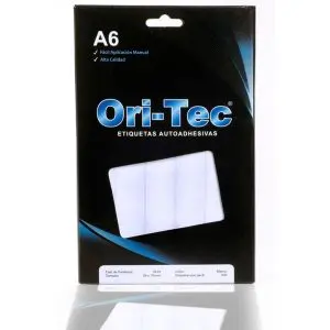 Etiquetas Orion A6 1.5 x 5 cm. caja de 544 etiquetas