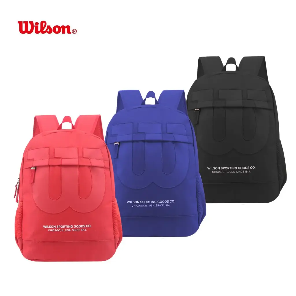 Mochila Wilson Urban 17" 65.AD008 Color Azul/Negra/Roja