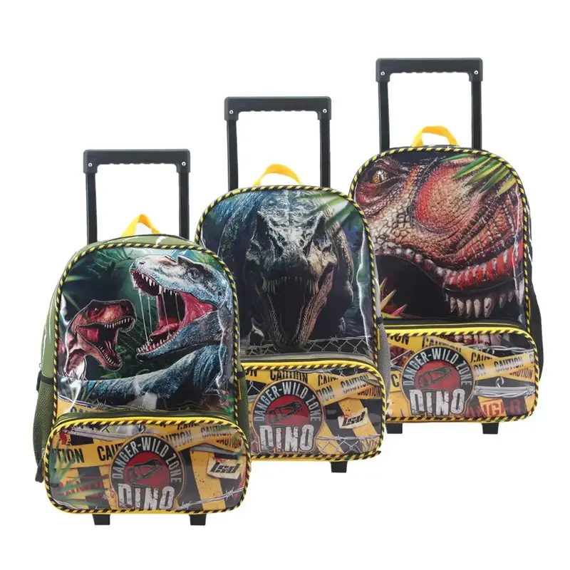 Mochila con Carro LSyD Dino Danger, 16" 