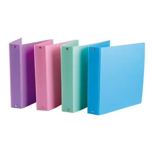 [CARP3APPPPAS] Carpeta 3 anillos 40 mm Polipropileno Colores Pastel N°3