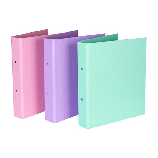 [CARP3APPPPAS] Carpeta 3 anillos 40 mm Polipropileno Colores Pastel N°3