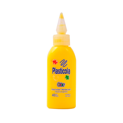 [PALSTAMARX12] Adhesivo color Plasticola amarillo, 40g. pack de 12 unidades