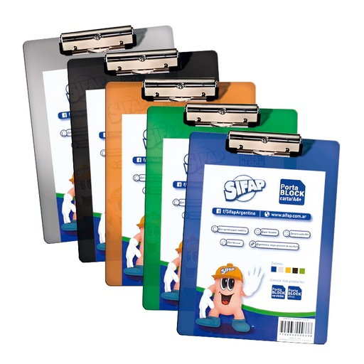 [SIFAPPORBLA4] Porta block acrílico Sifap A4 Color Surtido