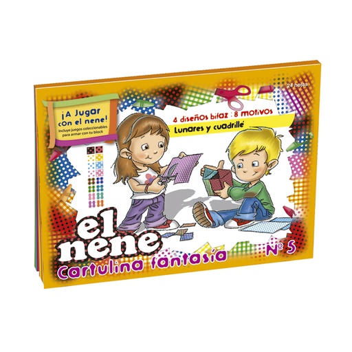 [ELNENEFANTA] Block de dibujo El Nene Fantasía N°5, 24 hojas