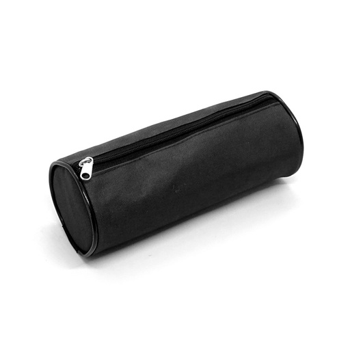 [CANOTUBREDNE] Cartuchera de tela cordura de 1 cierre tipo tubo negra