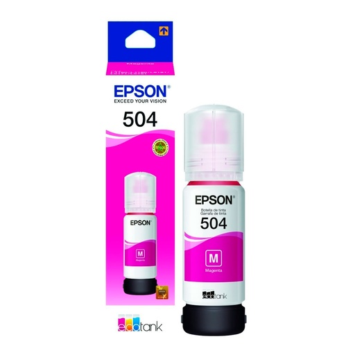 [EPSBOTT504MA] Botella de tinta Original Epson T504320 magenta