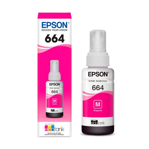[EPSBOTT664MA] Botella de Tinta Original Epson T664320-AL Magenta