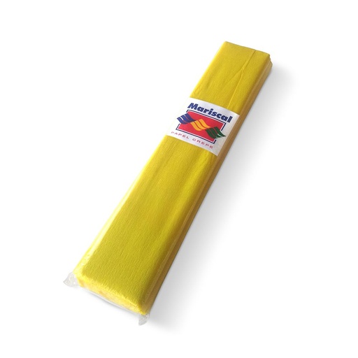 [CREPEAMARX10] Papel Crepe Mariscal amarillo, pack de 10 unidades