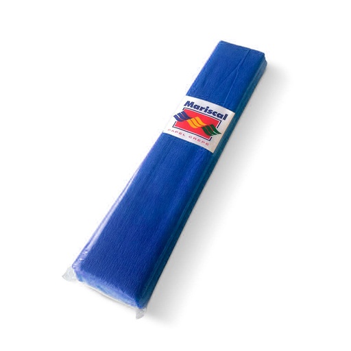 [CREPEAZMAX10] Papel Crepe Mariscal azul marino, pack de 10 unidades