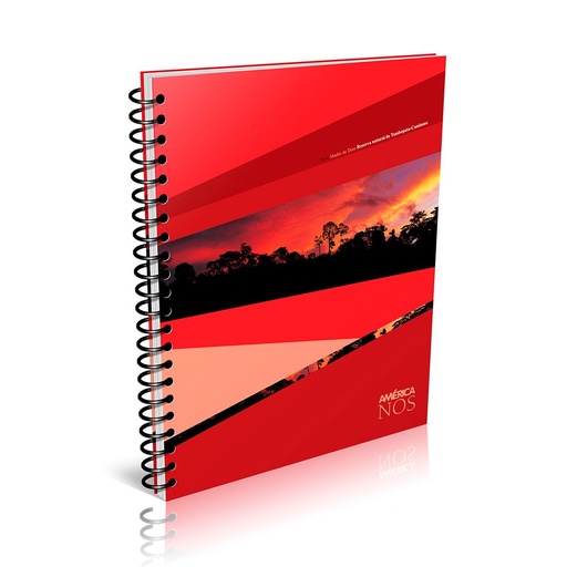 [AMER162180RA] Cuaderno América Nos espiralado, 16x21cm. 80 hojas rayadas