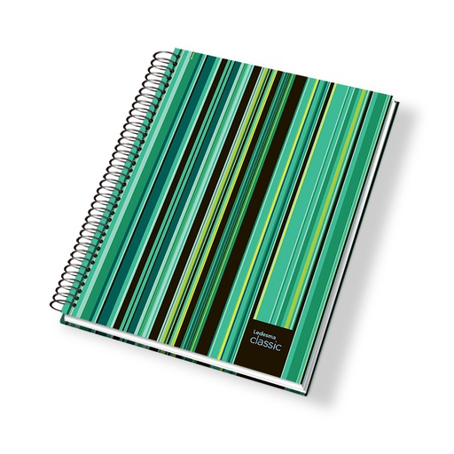 [CLASSIC1621R] Cuaderno Classic espiralado tapa rígida, 16x21cm. 120 hojas rayadas