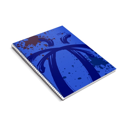 [ESSEN297AZUR] Cuaderno Essential espiralado polipropileno azul, 22x29cm. 84 hojas rayadas