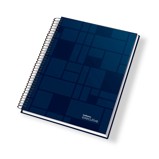[EXEC297AZCU] Cuaderno Executive espiralado polipropileno azul, 22x29cm. 84 hojas cuadriculadas