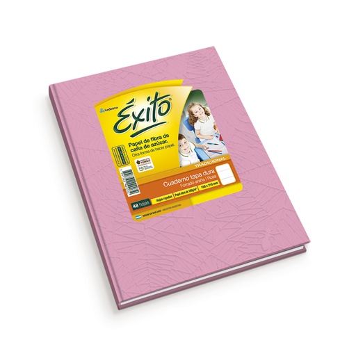 [EXITO1ROS48R] Cuaderno Éxito E1 Universo rosa, 16x21cm. 48 hojas rayadas