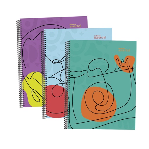 [MIX297RAY] Cuaderno Essential Mix polipropileno, 22x29cm. 84 hojas rayadas