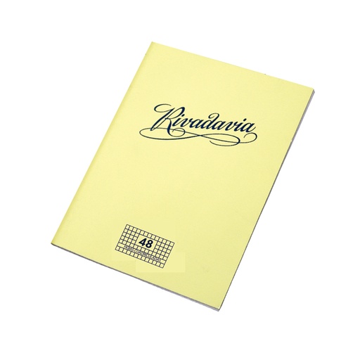 [RIVTF48C] Cuaderno Rivadavia tapa flexible, 16x21cm. 48 hojas cuadriculadas