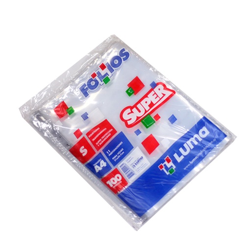 [LUMAFA4PE100] Folios A4 Pesado Luma pack x 100