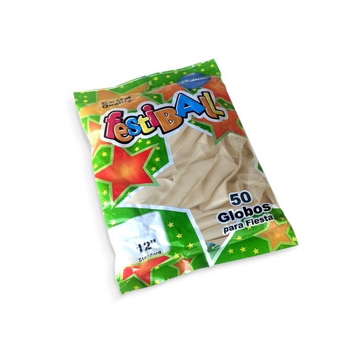 [GLOBOBLANX50] Globos lisos blancos de 12", 50 unidades (D)