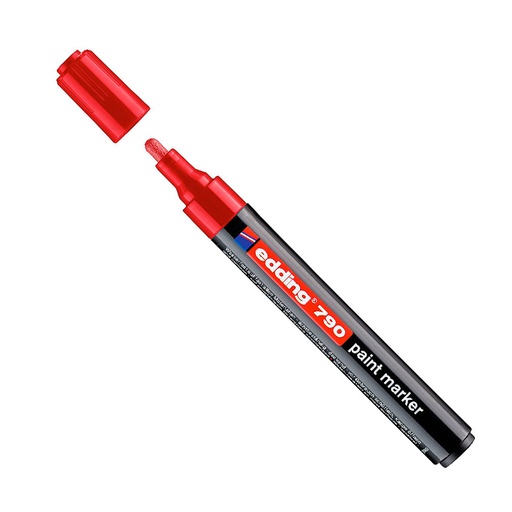 [EDDIN790RO10] Marcador Edding 790 rojo de 10 unidades