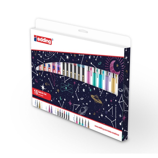 [EDDINGGAL16] Set Creativo Edding Galacticde 16 marcadores