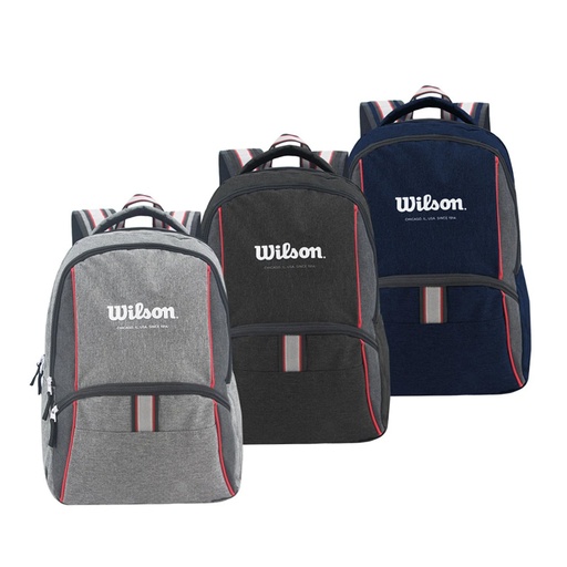 [LSDMOWIAI003] Mochila Wilson Sport gris | gris topo | azul, 17"