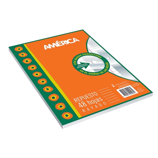 [AMERREP48RA] Repuesto América Banda, 48 hojas rayadas