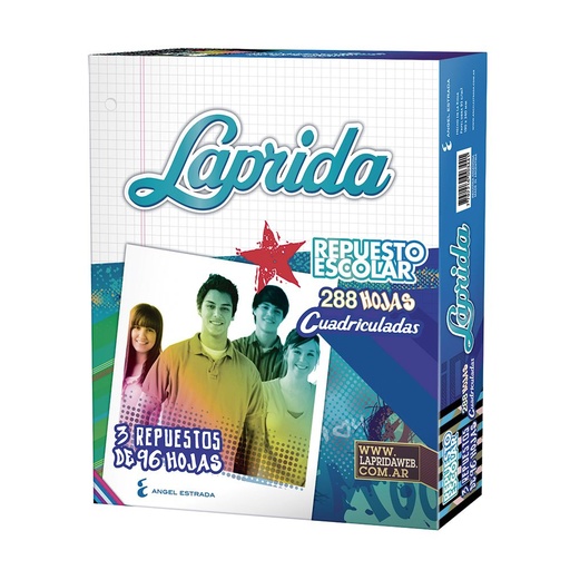 [LAPRIDA288C] Repuesto Laprida, 288 hojas cuadriculadas