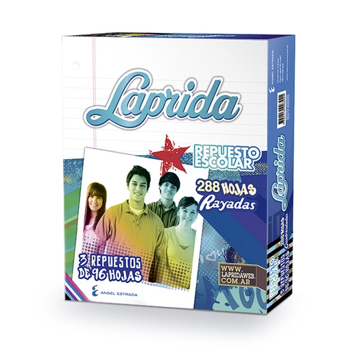 [LAPRIDA288R] Repuesto Laprida, 288 hojas rayadas